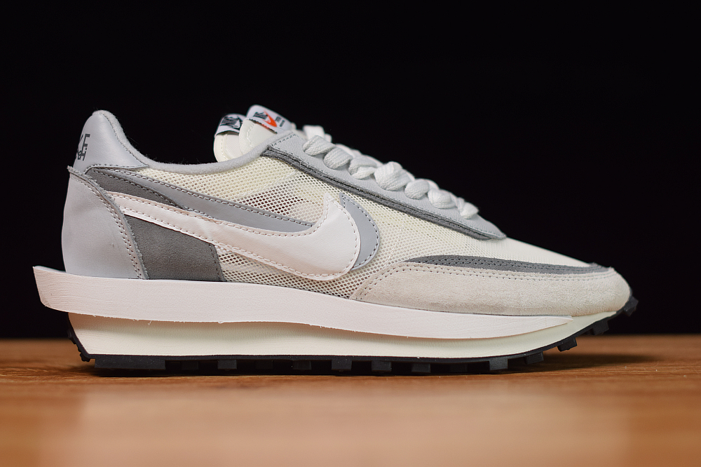 sacai nike white grey