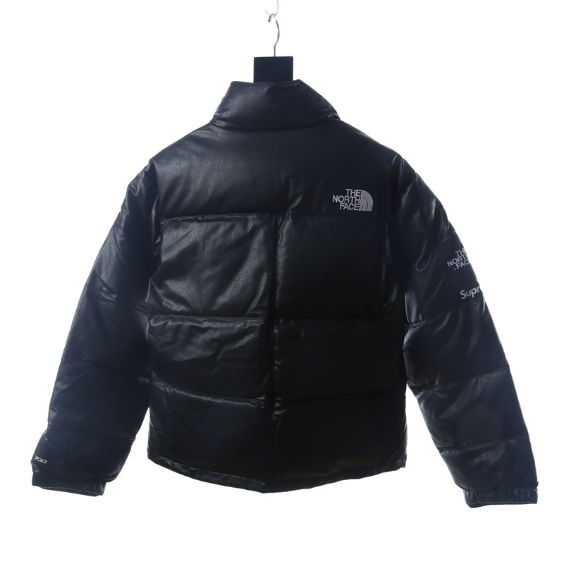 Supreme 17FW TNF Leather Nuptse Jacket,fashion clothes